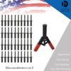 Riveting Hand Tool W/ 40 Poly Rivets 41Pcs Plastic Poly Rivet Gun Quick Set USA
