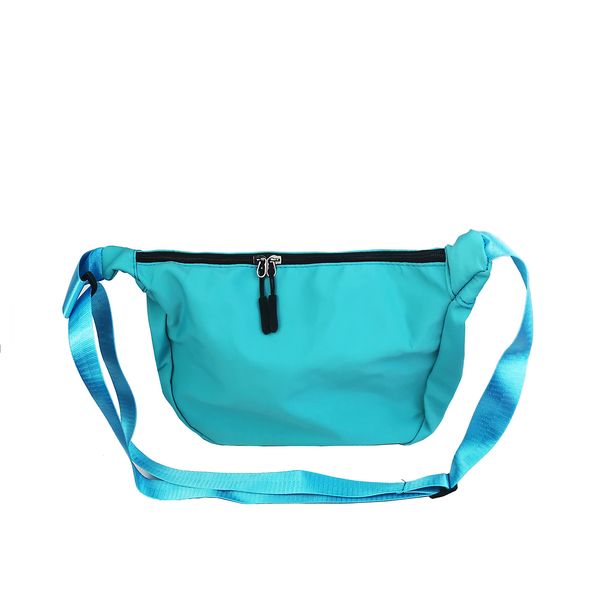 Lin’s Liliana Damen Umhängetasche aus Nylon 30×21×11, Sporttasche Schultertasche Shoulder Bag wasserdicht leicht (Blau)