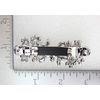 Faship Gorgeous Aqua Crystal Flower Barrette Clip