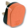 Pro Elec PELB1577 13A Rubber Plug Top, Orange