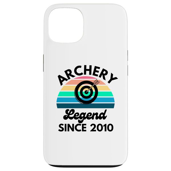 iPhone 13 Archery Legend Since 2010 Retro Sunset Birthday Celebration Case
