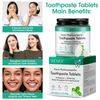 150 Toothpaste Tablets, Nano Hydroxyapatite Toothpaste, Chewable Toothpaste Tablet, Peppermint Flavored Strengthen Teeth, Clean Effectively, Protect Gums