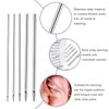 100 Pieces Body Piercing Hollow Needles with Stainless Steel Forceps Mixed Sizes 12G 14G 16G 18G 20G Ear Piercing Needles for Belly Ear Tongue Piercing Tools