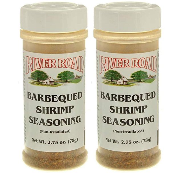 River Road Barbecued BBQ Shrimp Seasoning, 2.75 Ounce Shaker (Pack of 2)