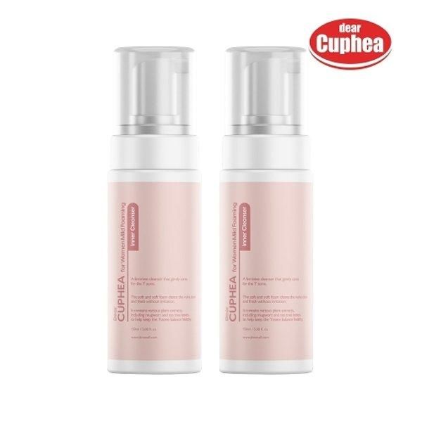 [Shinsegae Mall] Dear Coupe Mild Foaming Inner Cleanser Feminine Cleanser For Women 150ml x2 Y-Zone Low-irritation Feminine Vaginal Cleanser