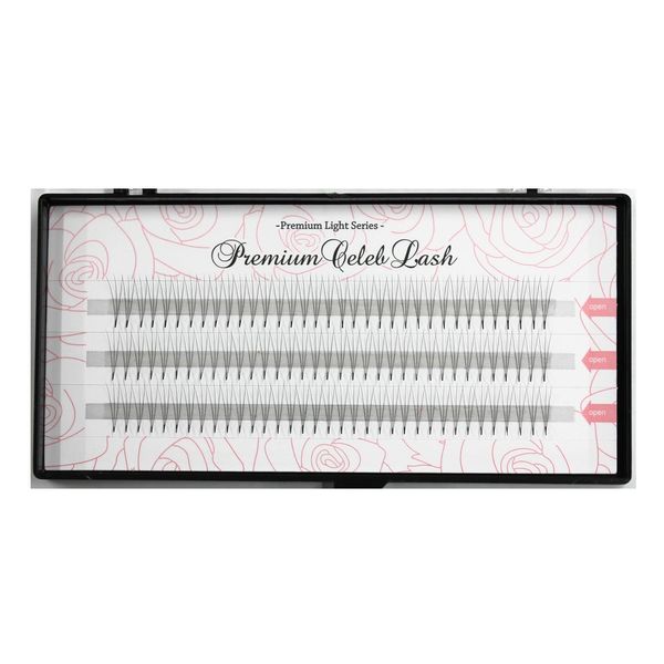 Matsueku Self Bunch Extensions Premium Celebrity Lash Eyelash Extensions (3 Bundles, 0.5 inches (12 mm)