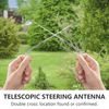 Dowsing Rod, 2 Pcs Adjustable Copper Divining Rods for Detector Water Witching Observe Hunting (Silver)