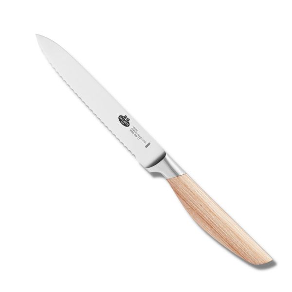 Ballarini Tevere 18580-131 Teber Utility Knife, 5.1 inches (13 cm), Bread, Tomato, Vegetable Knife, All Steel, Stainless Steel