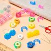 Bobbin Thread Holder Bobbin Clips Small Clips Sewing Tool Accessory Color Thread Clips Holder Tool (50 Pieces)
