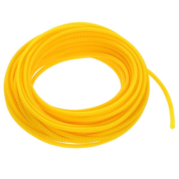 sourcing map Expandable Sleeving,3/16-inch 25ft Cable Sleeve, Yellow