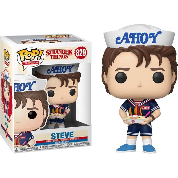 Funko Pop! Television: Stranger Things Steve with Hat & USS Butterscotch Exclusive