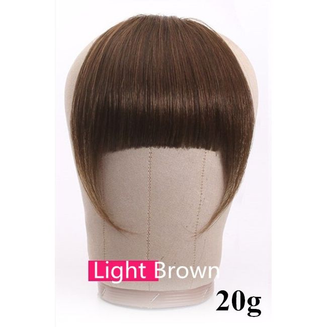 Hime cut Human Hair Blunt Bangs Clip In Human Hair Extension