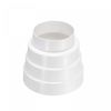 uxcell Duct Inline Reducer Duct Reducer Duct Adapter Plastic Round for Kitchen Ventilation System 80-120mm