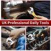 Sharp-tec 4 inch Adjustable Spanner, 24 mm Wide Jaw Opening Adjustable Wrench, 100 mm Plumbing Tools Set for Plumbers