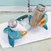 BLACK FOREST DECOR Blue Crab Life Salt & Pepper Shaker Set