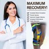 Professional Knee Sleeve Brace - Removable Adjustable Straps (Single,Large)