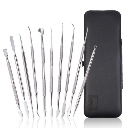 aurochs Spatula, Modelling Spatula, Stainless Steel, 10 Piece Tool Set, Clay Craft, Putty, Spatula, Figure, Scalpy