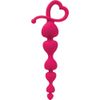 Gossip Hearts on a String Dildos, Magenta, 7.25" Length x 1.125" Width