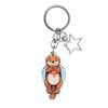 PeachyApricot Cute Sea Otter Keychain Charm Gift (2”)