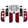 eXtremeRate Soft Touch Scarlet Red Joy con Handheld Controller Housing (D-Pad Version) with Full Set Buttons, DIY Replacement Shell Case for Nintendo Switch Joycon & Switch OLED Joy con