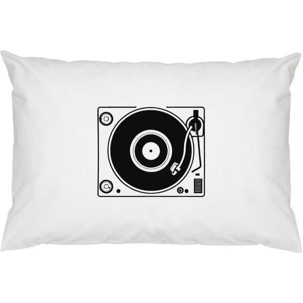 2 x 'Vinyl Record Player' Cotton Pillow Cases (PW00033548)