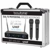 Boytone BT-46UM, UHF Wireless Dual HandHeld Microphone System / Digital Display