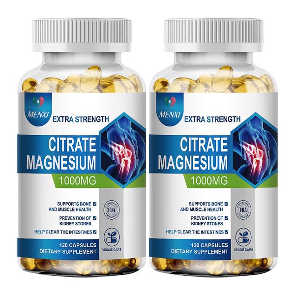 Magnesium Citrate Capsules 1000mg per Serving - High Absorption Mag 240 Softgels