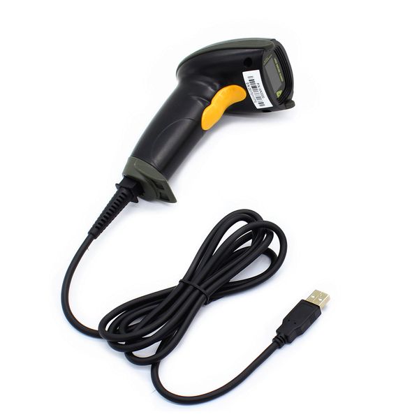 WoneNice USB Laser Barcode Scanner Wired Handheld Bar Code Scanner Reader Black