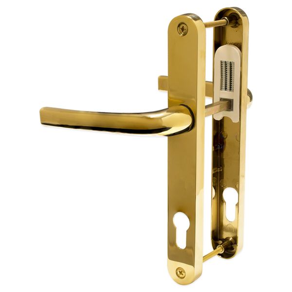 UPVC Door Handle Avocet Pioneer Sprung 92mm PZ Double Glazing Pair Set Patio PVC Gold 215mm