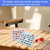 50-Pack EZ Reader Jumbo Bingo Cards for Bingo Game/Large Multicolor Bingo Sheets