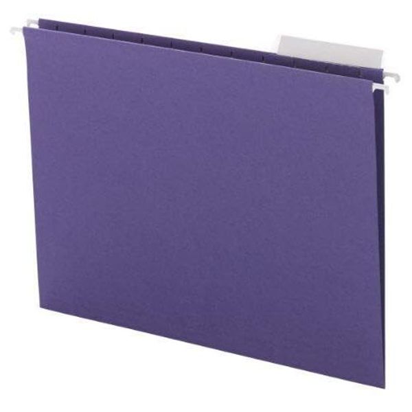 for 64023 Purple Hanging File Folders - Letter - 8.50 X 11-1/3 Tab Cut -