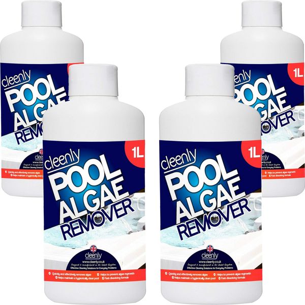 Cleenly Pool Algae Remover - Removes & Prevents the Growth of Algae in Water - Super Concentration and Long Lasting 4L