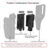 Qls Kit Quick Locking System Kit with Qls19 Locking Fork and Qls22 Receiver Plate for Quick Connect Release Work Duty Holster