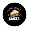 Expert Sandwich Maker Funny Sandwich Making Enthusiast PopSockets Swappable PopGrip
