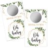 Haizct 50 Pack Blank Gift Certificate Scratch Off Cards for Small Business, Spa Beauty Makeup Hair Salon, Bridal Shower, Baby Shower, Country Wedding, Wedding Shower Ideas (Plants Flowers)