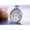 MasterClass Fridge Thermometer, Large Freezer Thermometer, Stainless Steel, 10 cm, Silver