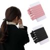 Non-marking Hair Ties, Set of 12, Hair Ties, Korean Style, 2 Colors, Stylish, Simple, Plain, Thick, Healthy, High Elasticity, Hair Accessories, Sports, Daily Use, Commuting to Work or School, Unisex (Black &amp; Pink)