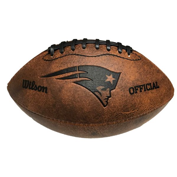 NFL New England Patriots Vintage Throwback Football, 9-Inches