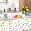 YIAJIA Easter Table Cloth, Easter Table Decorations, Easter Egg Hunt Fabric Tablecloth, Waterproof Reusable Easter Table Cover for Easter Party Supplies 274x137cm