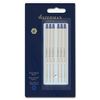 Waterman Ballpoint Pen Refill, Medium Point, Blue Ink,6 Count