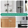 Moonybaby 5 Pack Childproof Refrigerator Lock, Cupboard Locks for Children, Ergonomically Designed, Enhanced Durability, Grey