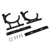 7" Nitrous Oxide Aluminum Single Bottle Bracket Anodized Black Mount