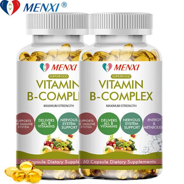 Vitamin B Complex w/ Vitamin C Immune, Energy & Nervous System Support, 2Bottles