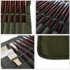 Paint Brush Bag Artist Paint Brush Holder 22 Slots Roll Up Brush Bag Case Paint Brush Storage Canvas Pouch Draw Pen Watercolor Oil Painting Brushes Holder for Acrylic Watercolor Oil Draw Pen Brush