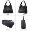 Queenoris Woven Bag for Women, Black