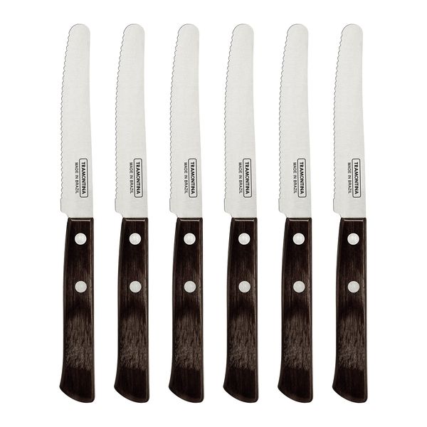 6 Pcs. Tomato/Table Knife Set - 11.5 cm Blade