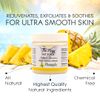 The Keys Salt Scrub Premium Exfoliating Sea Salt Body Skin Scrubs - Made with Pure Florida Sea Salt Organic Essential Oils & Nutrients + Wooden Spoon (Plantation Pineapple, Travel Size 3.4 oz)