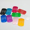 Aluminum Rectangle Blank Tags Stamping Blanks Engraving Blanks 25 Pack (Red)