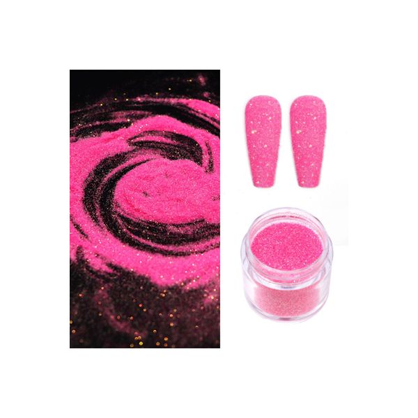 Şeker Pembe Candy Toz Sim Glitter Powder Nail Art Resin Art Kalıcı Oje Protez Tırnak Süsleme