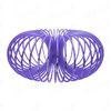 SRV Hub® Crazy Face Magic Spring Toy, Plastic Coil Multicoloured Magic Spring, Springy Fun for Kids Size 6.5cm (Magic Spring-Purple)